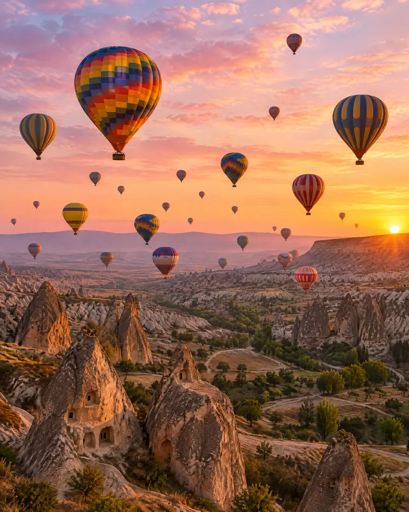Sunrise over Cappadocia